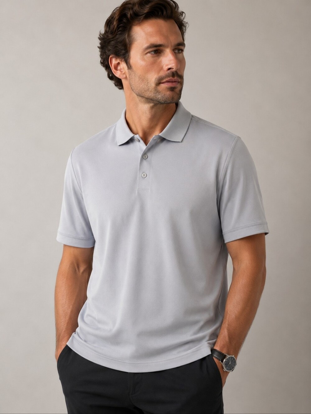 LULULEMON Lilac Color Performance Polo Shirt Men’s Athletic Golf Top